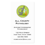 Microscope and Test Tubes Business Cards