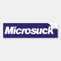 Microsuck Sticker Bumper Sticker