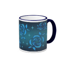 Mid Century Rose Design Mug