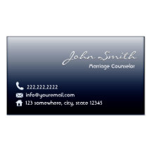 Midnight Blue Marriage Counseling Business Card