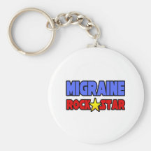 Migraine Rock Star Keychains