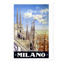 Milano Italy Vintage Travel Postcards