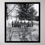 Military Band with Instruments 1865 Print