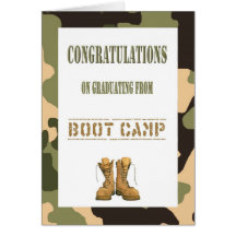 Military Boot Camp Graduation Card