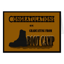 Military Boot Camp Graduation Card