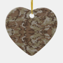 Military Camouflage Desert Ornament