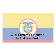 Military Colombia, Colombia flag Business Card Template