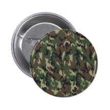 Military Forest Camouflage Background Pinback Buttons