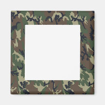 Military Forest Camouflage Background Refrigerator Magnets