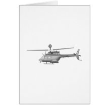 Military Helicopter Greeting Card