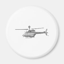 Military Helicopter Refrigerator Magnet