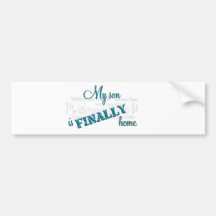 Military Mum-Homecoming bumper sticker