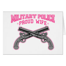 Military Police Proud Wife Card
