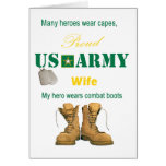 Military Proud Army Wife For Husband Card