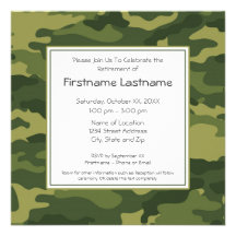 Military Retirement Party Invitation