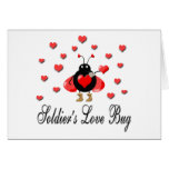 Military Soldier's Love Bug Valentine Card