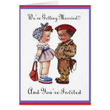 Military Wedding Invitation Greeting Cards