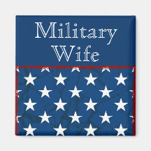 'Military Wife' Customisable Magnet