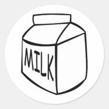 Milk Round Stickers