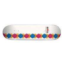 Milkcrate Argyle Custom Skate Board