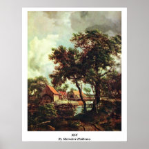 Mill By Meindert Hobbema Poster