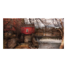 Mill - Clinton, NJ - The mill and wheel Photo Greeting Card