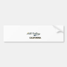 Mill Valley California City Classic Bumper Sticker