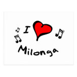Milonga I Heart-Love Gift Postcard