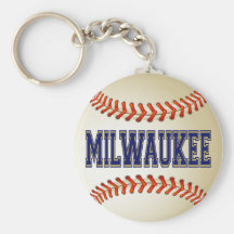MILWAUKEE BASEBALL KEY CHAIN