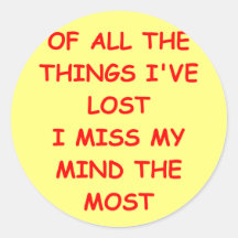 mind round sticker