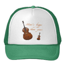 Mine's bigger than yours strings trucker hat