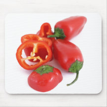 Mini Cut Red Bell Peppers Mousepads