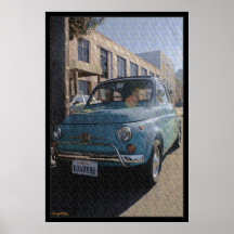 Mini Cutty_cyan salmon Posters