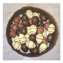 Mini Easter eggs in chocolate nest Photograph