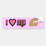 Mini Lop Rabbit Bumper Sticker