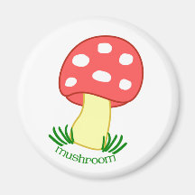 Mini Mushroom Magnet