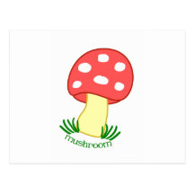 Mini Mushroom Postcard