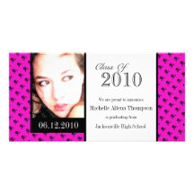 Mini Skulls Graduation Announcement Photo Cards