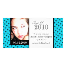 Mini Skulls Graduation Announcement Photo Cards