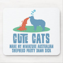 Miniature Australian Shepherd Mouse Mats