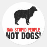 Miniature Australian Shepherd Round Stickers