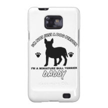 MINIATURE BULL TERRIER dog daddy designs Samsung Galaxy S2 Covers