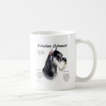 Miniature Schnauzer History Design Mug