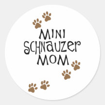 Miniature Schnauzer Mum Stickers