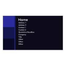 Minimal Blue Design Business Card
