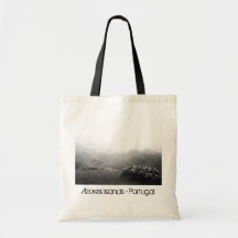 Minimalist landscape canvas bag