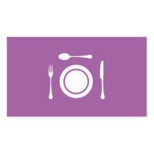 Minimalist restaurant chef catering professional business cards