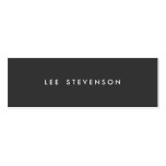 Minimalistic Black  Mini Business Card