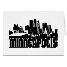 Minneapolis Skyline Greeting Card
