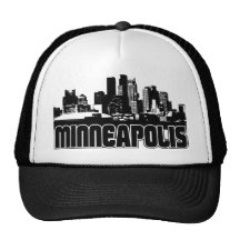 Minneapolis Skyline Trucker Hats